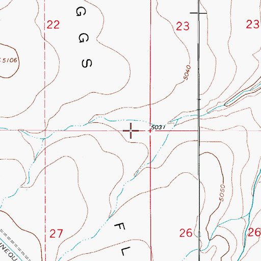 Topographic Map of Boggs Flat, CO