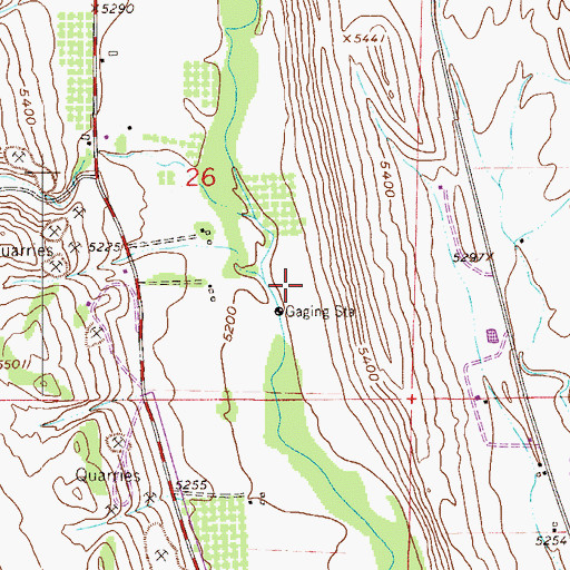 Topographic Map of Masonville Cemetery, CO