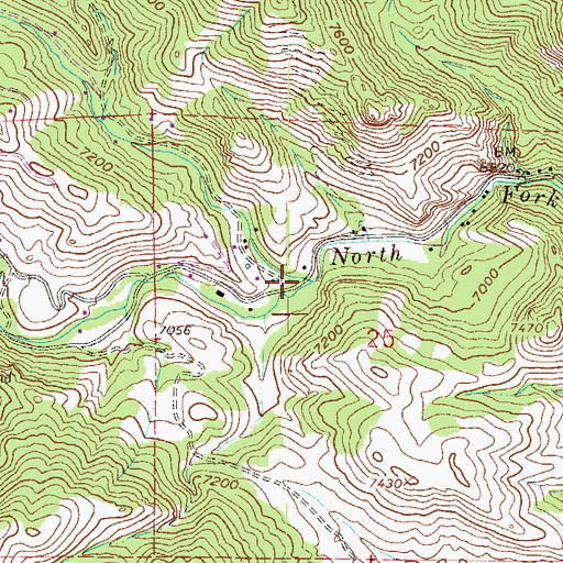 Topographic Map of Charles D Miller Grave, CO