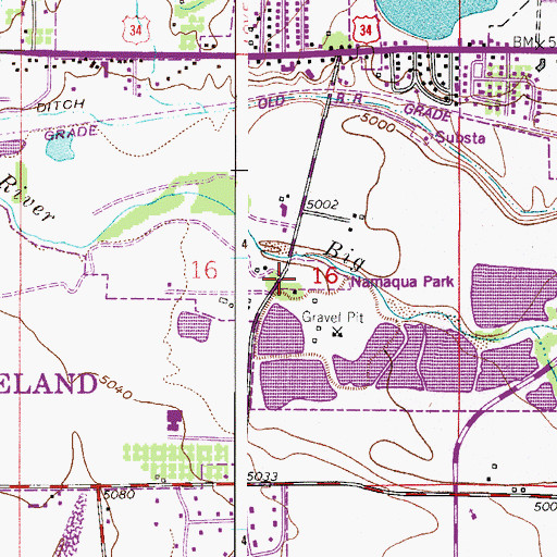 Topographic Map of Modena Cemetery, CO