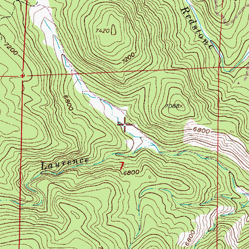 Topographic Map of Pittington Family Cemetery, CO