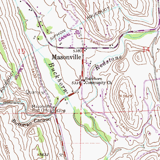 Topographic Map of Rhodes Family Cemetery, CO