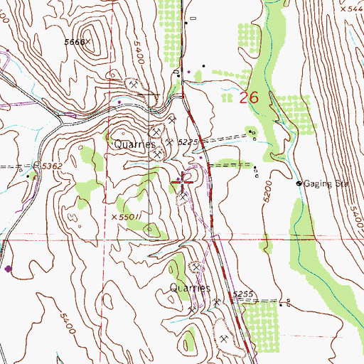 Topographic Map of Carter Family Cemetery, CO
