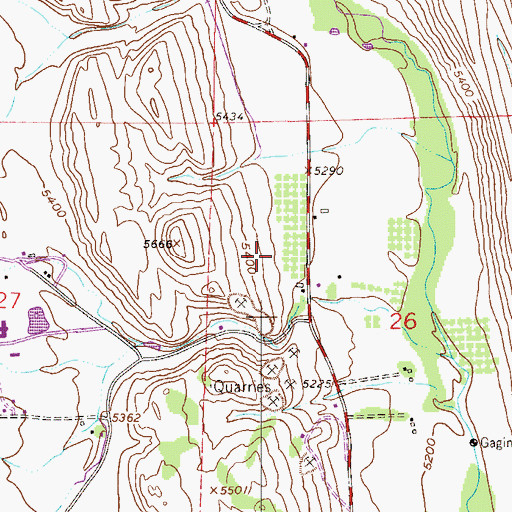 Topographic Map of Chance Family Cemetery, CO