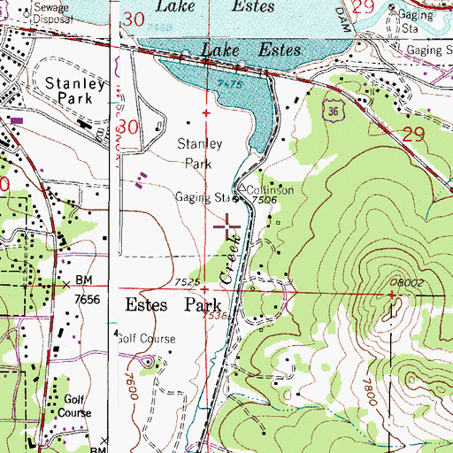 Topographic Map of Community Church of the Rockies Columbarium, CO