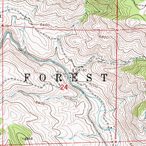 Topographic Map of Ralph Darby Grave, CO