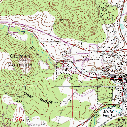 Topographic Map of Elkhorn Lodge Cemetery, CO