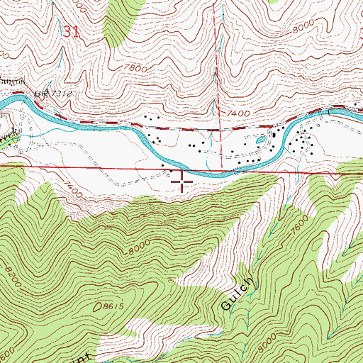 Topographic Map of Fairkytes Cemetery, CO