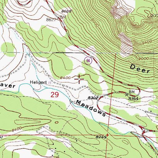 Topographic Map of Hupp Family Cemetery, CO