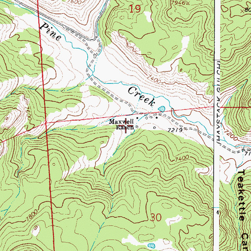 Topographic Map of Jewett Family Cemetery, CO
