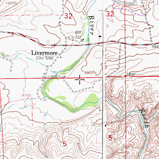 Topographic Map of Lamb Family Cemetery, CO