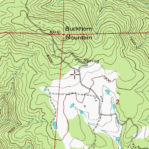 Topographic Map of Lass Family Cemetery, CO