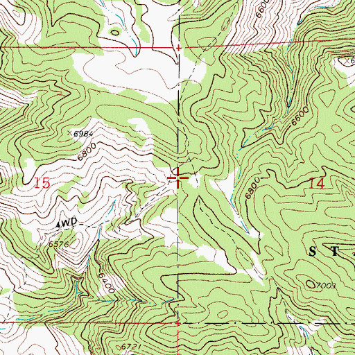 Topographic Map of Lory State Park Cemetery, CO