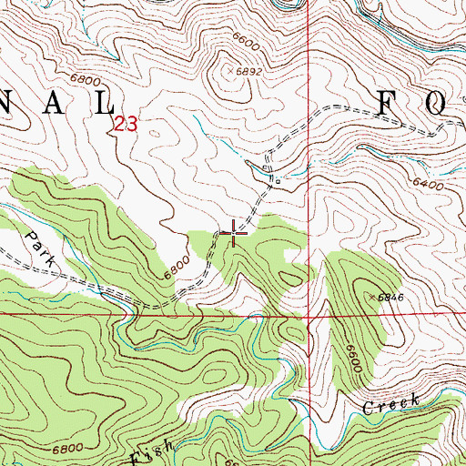 Topographic Map of Martin Family Cemetery, CO