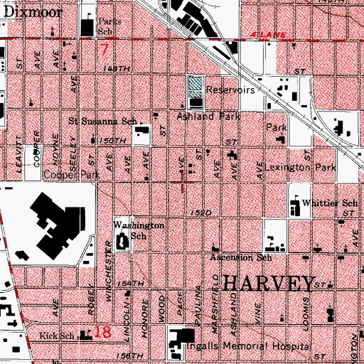 Topographic Map of Bethel Tabernacle, IL