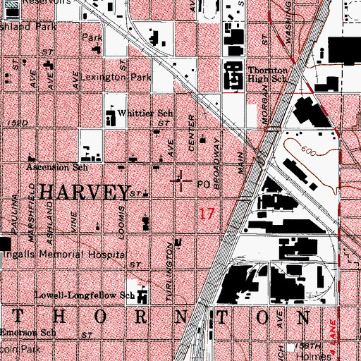 Topographic Map of Church of Jesus Christ Apostolic, IL