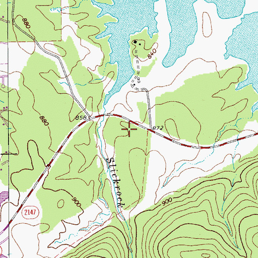 Topographic Map of Horseshoe Bay Police Department, TX