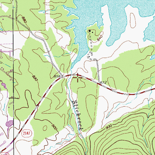 Topographic Map of Horseshoe Bay Emergency Medical Station, TX
