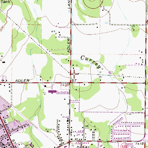 Topographic Map of Boerne Community Center, TX