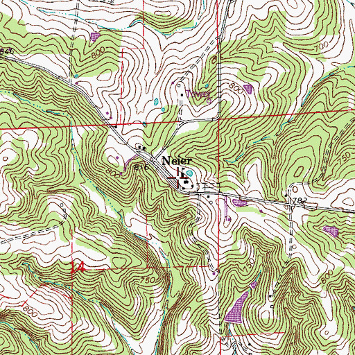 Topographic Map of Saint Joseph School, MO