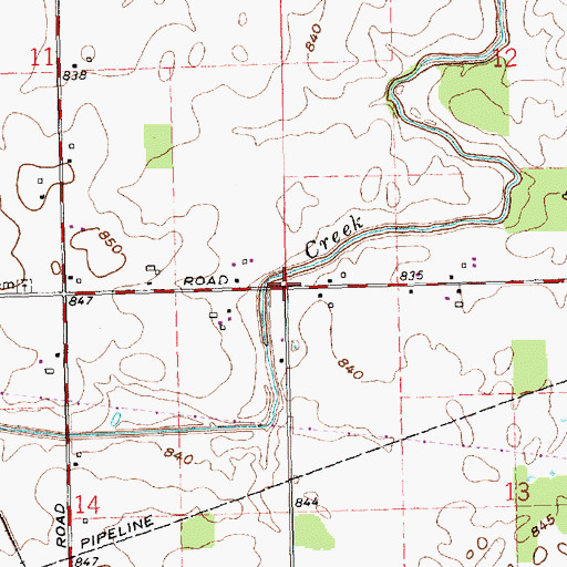 Topographic Map of Earley Post Office (historical), OH