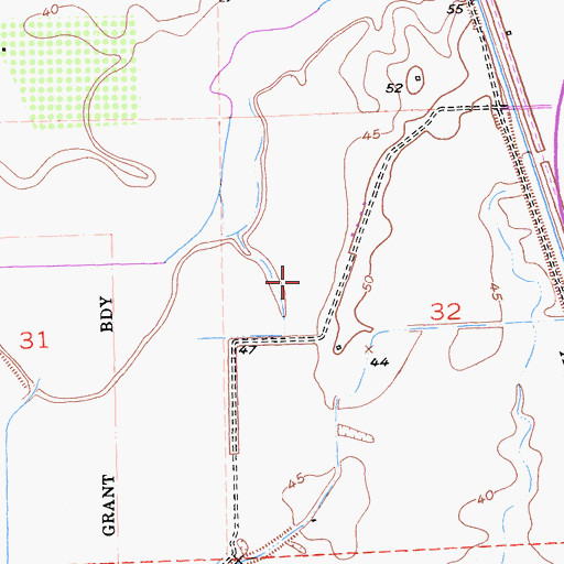 Topographic Map of Plumas Lake, CA
