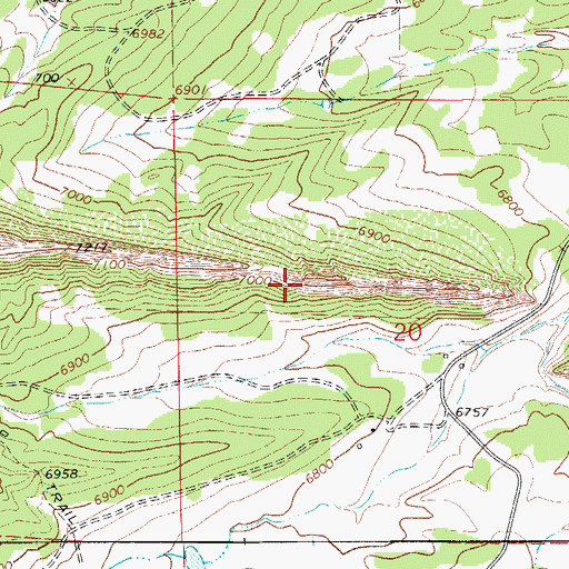 Topographic Map of Big Dike, CO