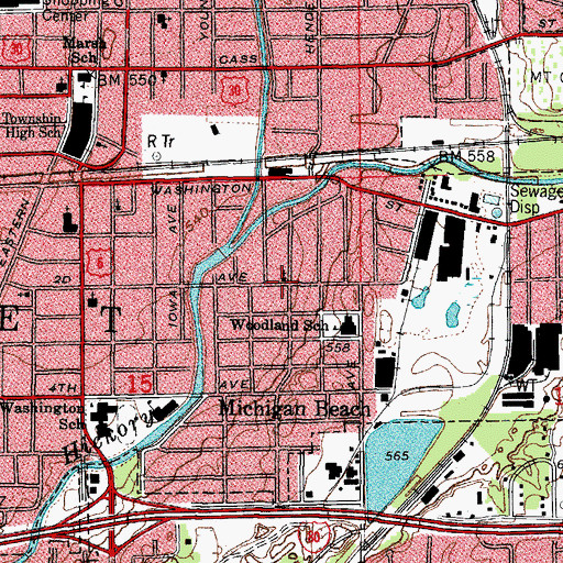Topographic Map of Church of God, IL