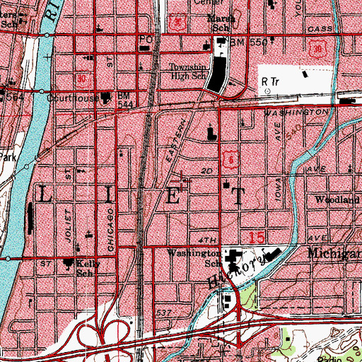 Topographic Map of Friendship Baptist Church, IL