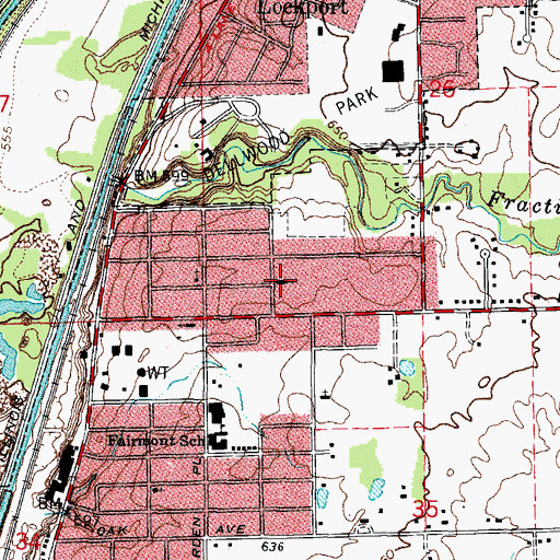 Topographic Map of Kingdom Hall Jehovahs Witnesses, IL