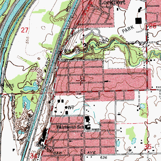 Topographic Map of Mount Ebal Baptist Church, IL