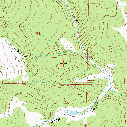 Topographic Map of Johns Ditch, CO