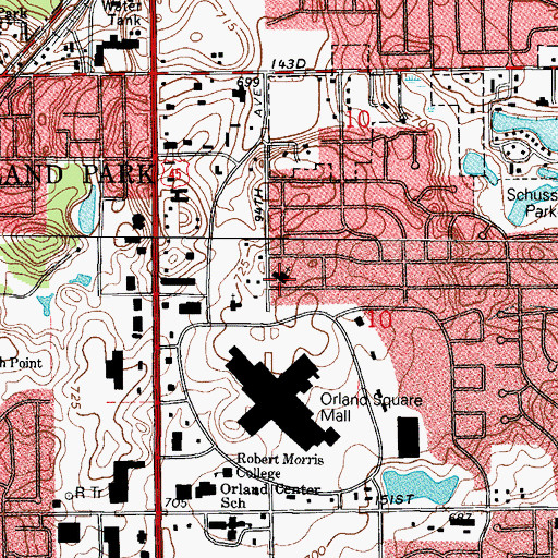 Topographic Map of Covenant Orthodox Presbyterian Church, IL