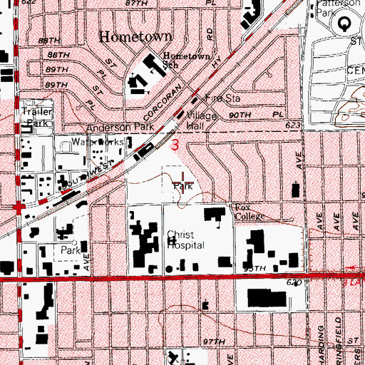 Topographic Map of Gaddis Park, IL