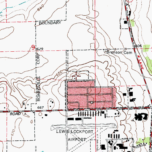 Topographic Map of College View Park, IL