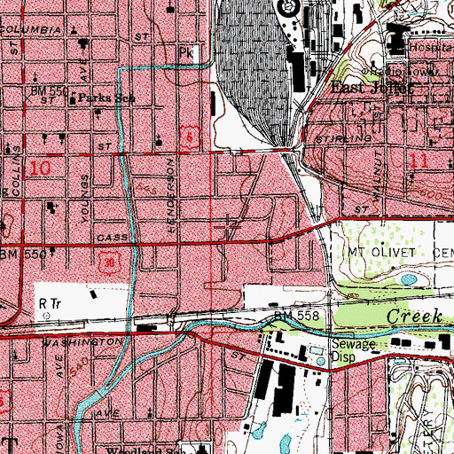 Topographic Map of Gottschlag Park, IL