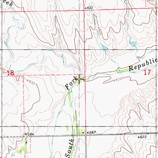 Topographic Map of Duck Creek, CO