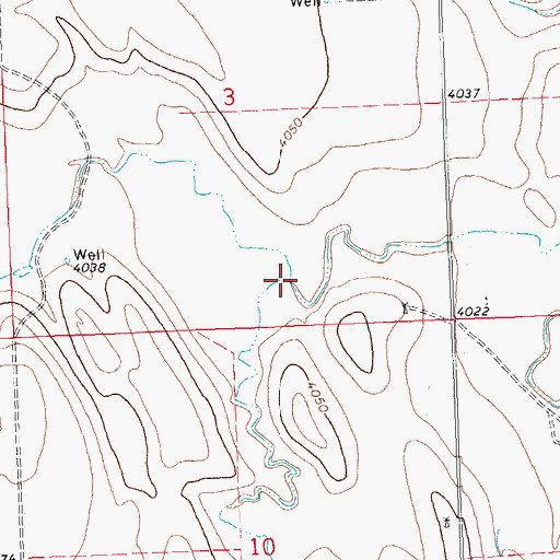 Topographic Map of Sand Creek, CO