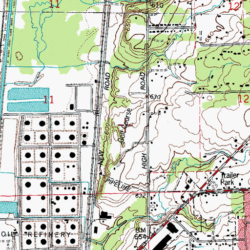 Topographic Map of Lockport Golf and Recreation Club, IL