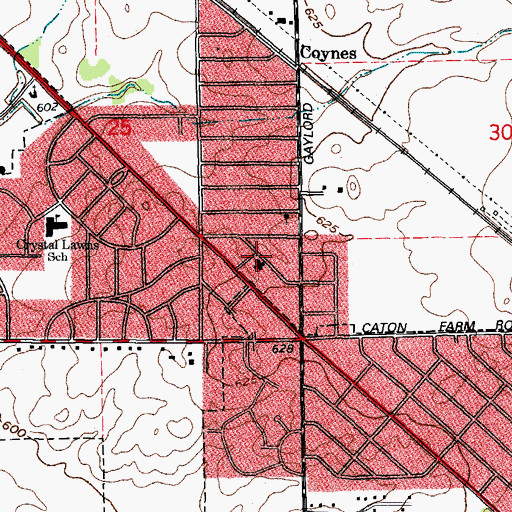 Topographic Map of Church of the Good Shepherd, IL