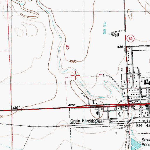 Topographic Map of Wild Horse Creek, CO
