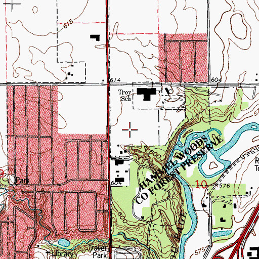 Topographic Map of Holy Family Catholic Church, IL