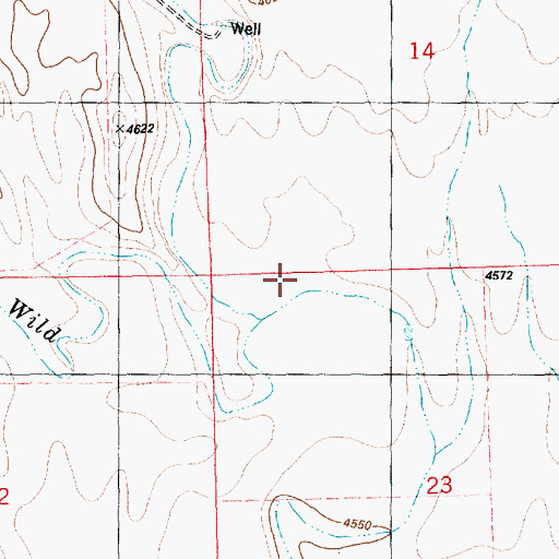 Topographic Map of Bellyache Creek, CO