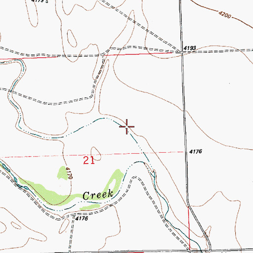 Topographic Map of Big Spring Creek, CO