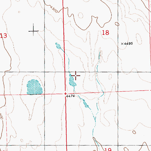 Topographic Map of East Fork Big Spring Creek, CO