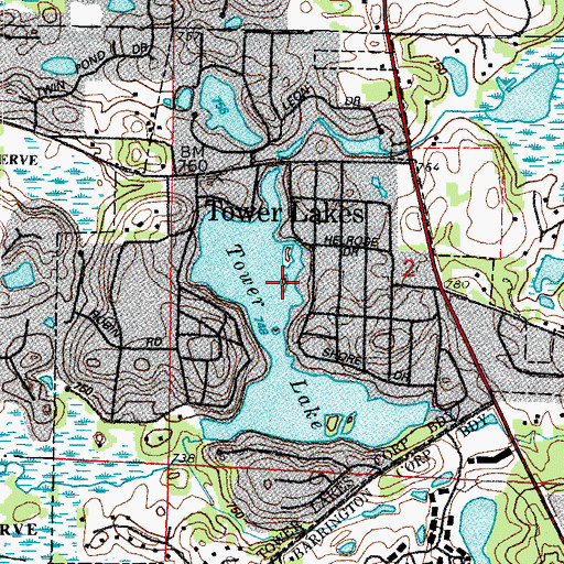 Topographic Map of Play Island, IL