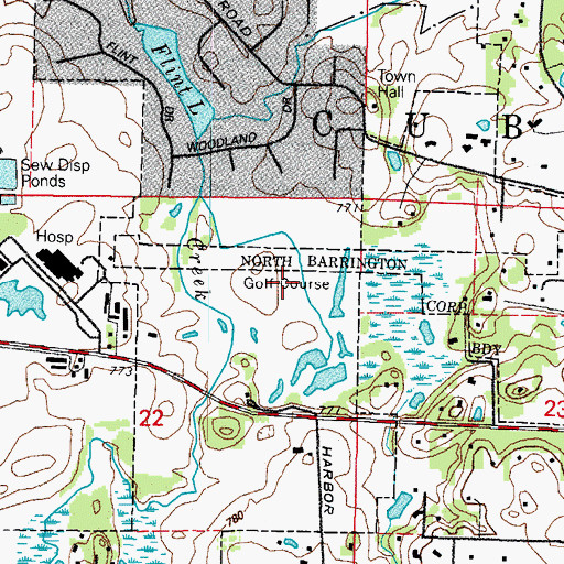 Topographic Map of Stonehenge Golf Course, IL