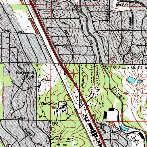 Topographic Map of Buena Park, IL