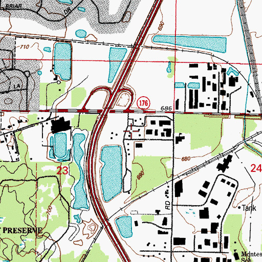 Topographic Map of Lambs Farm Petting Zoo and Amusement Park, IL