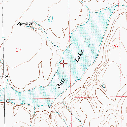 Topographic Map of Salt Lake, CO